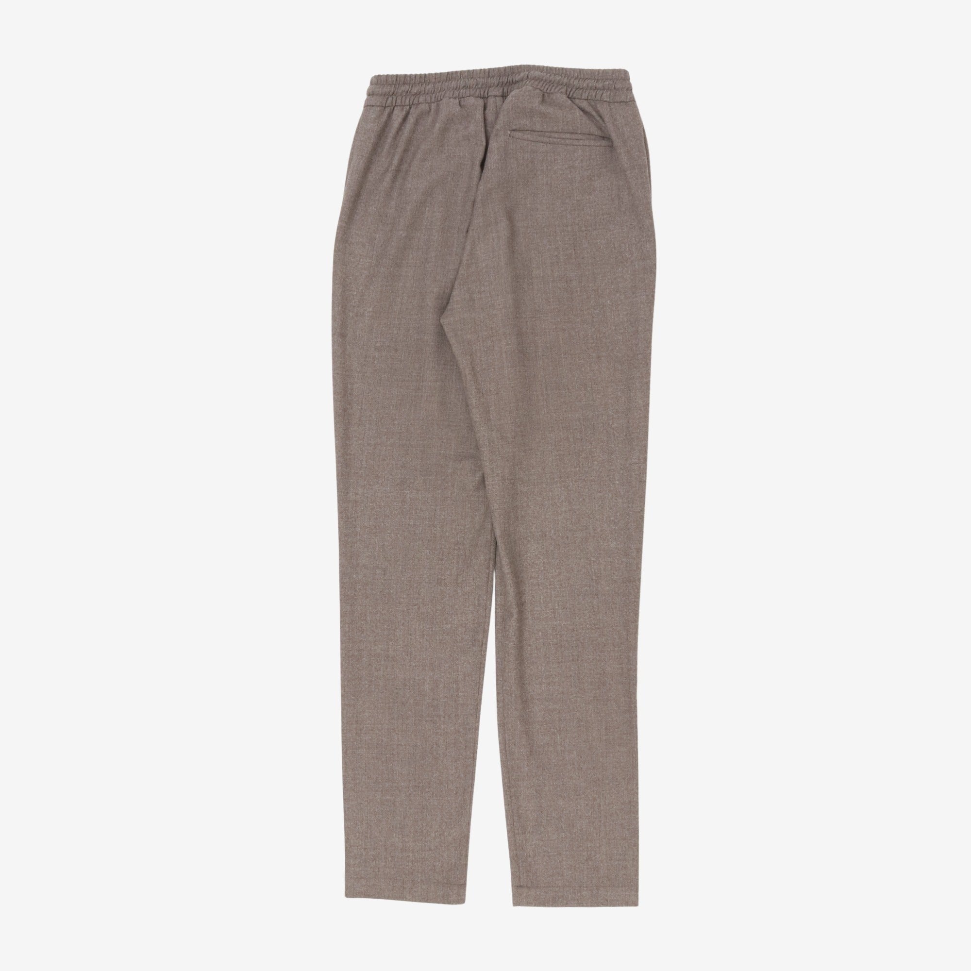 Wool Drawstring Trousers