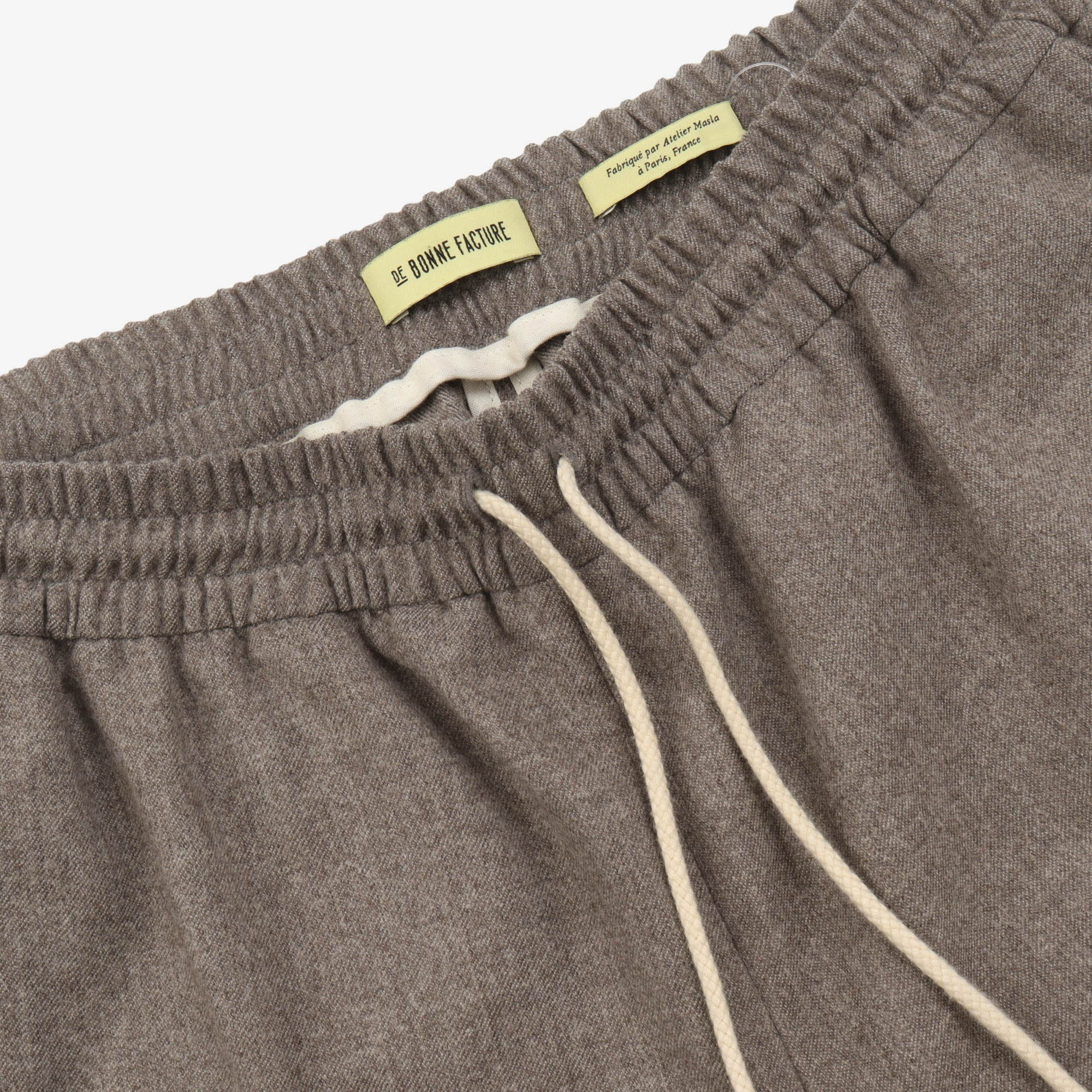 Wool Drawstring Trousers