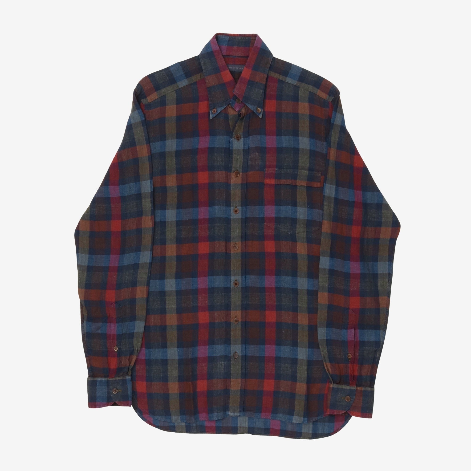 Linen Check Shirt