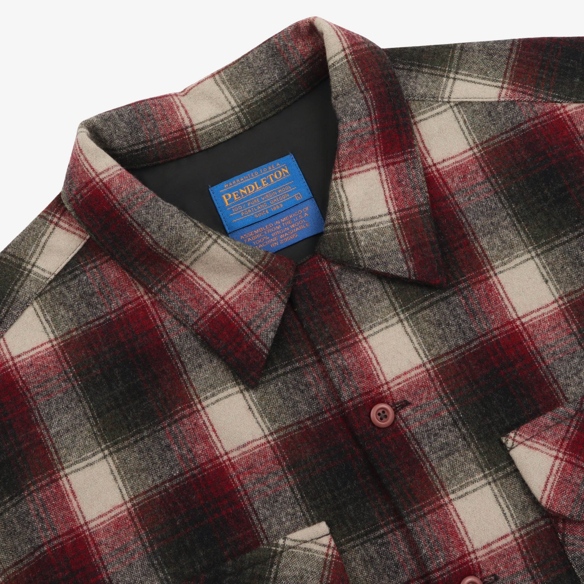 Wool Check Work Shirt