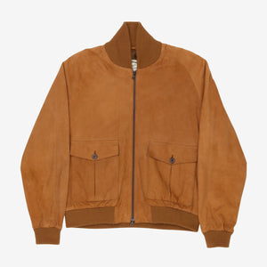 Suede Bomber Jacket