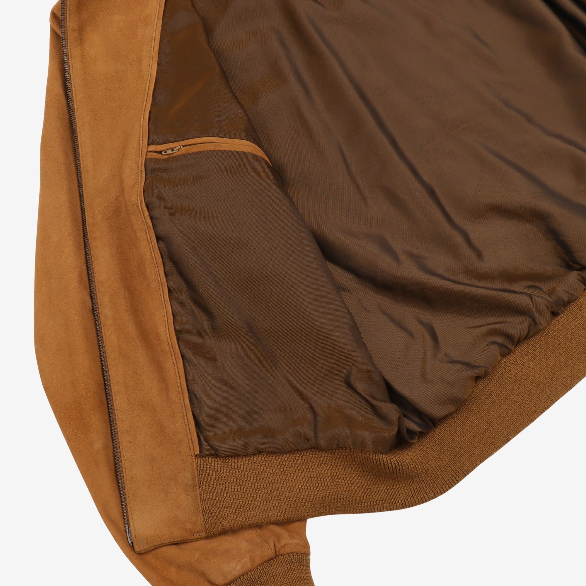 Suede Bomber Jacket