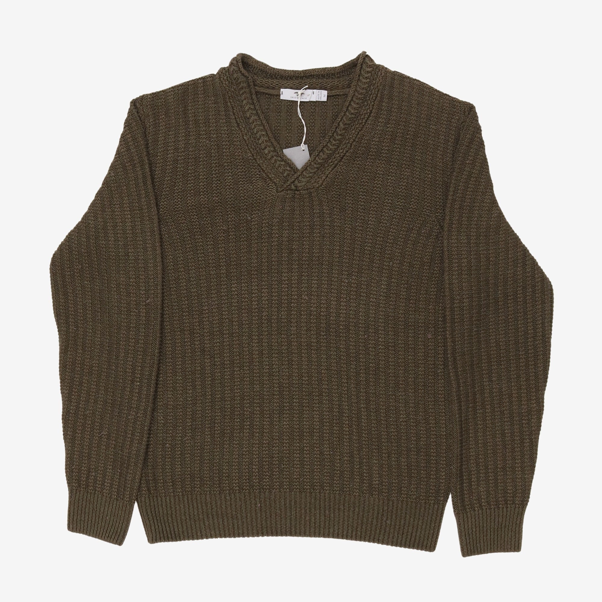 Linen Silk V-Neck Sweater