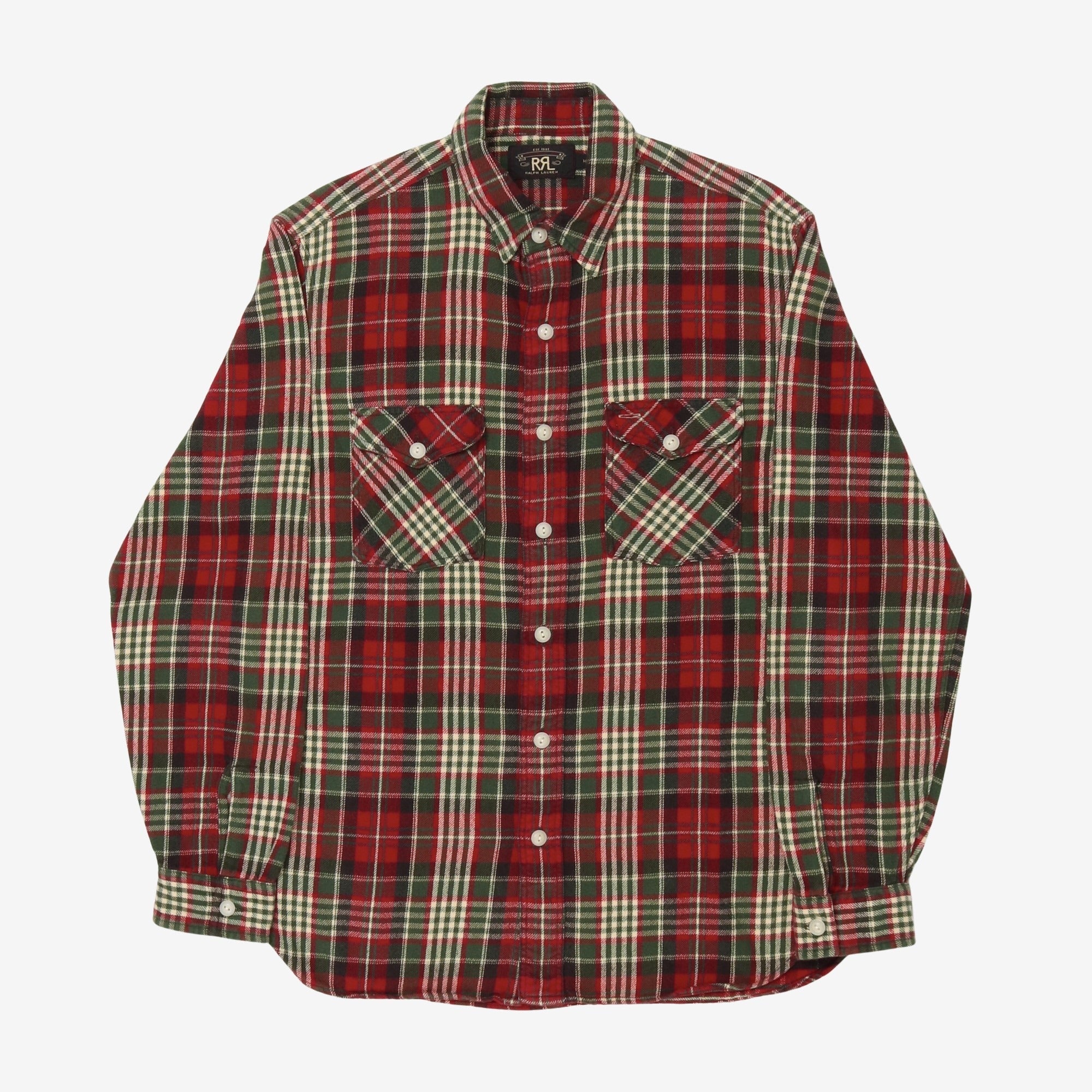 Plaid Flannel Work Shirt