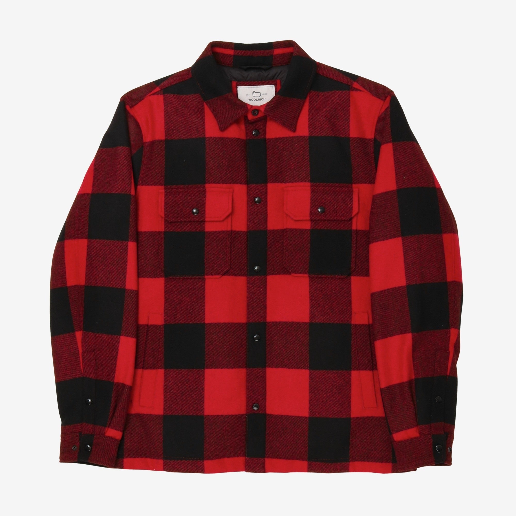 Alaskan Wool Check Down Overshirt