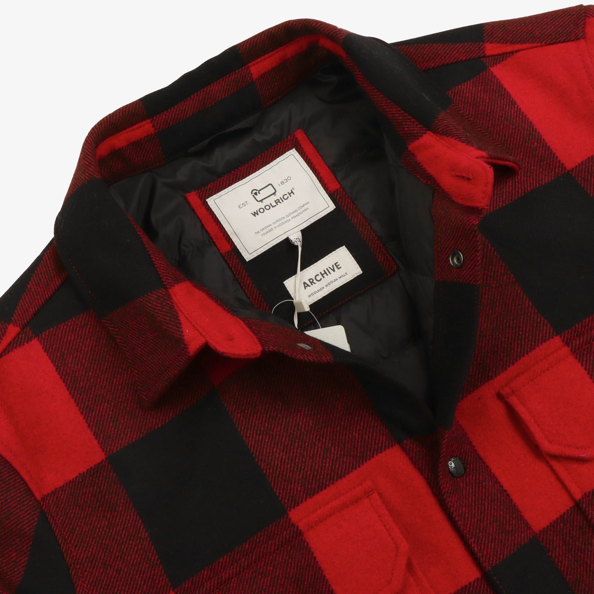 Alaskan Wool Check Down Overshirt