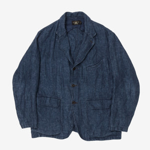 Indigo Linen Blazer