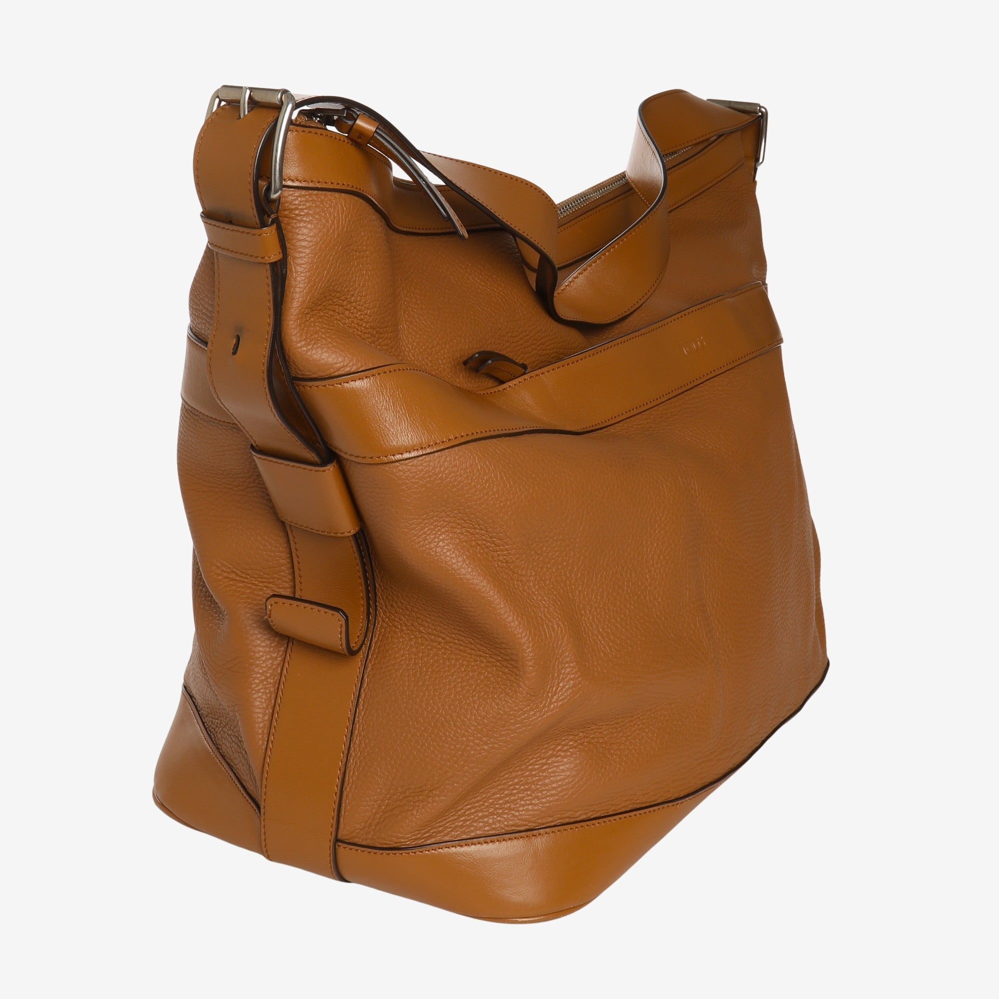 Grained Leather Holdall Bag