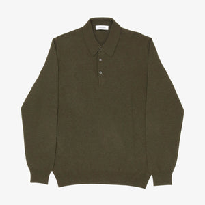 Cashmere Blend Polo LS