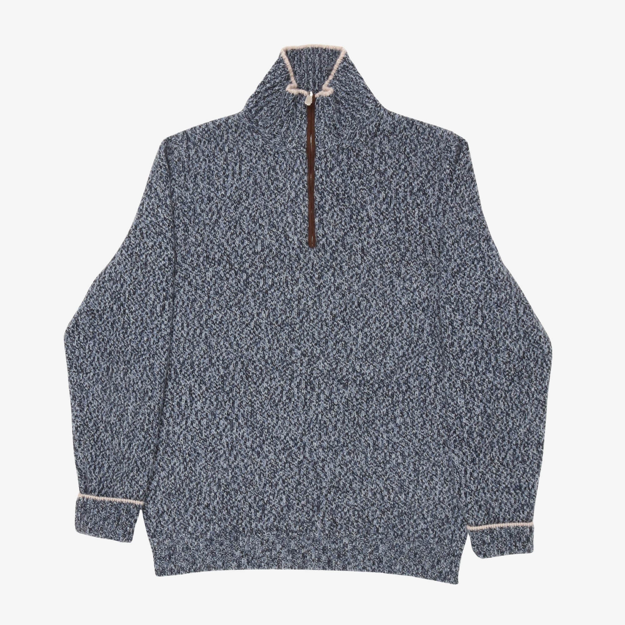 Cashmere Half Zip Jumper