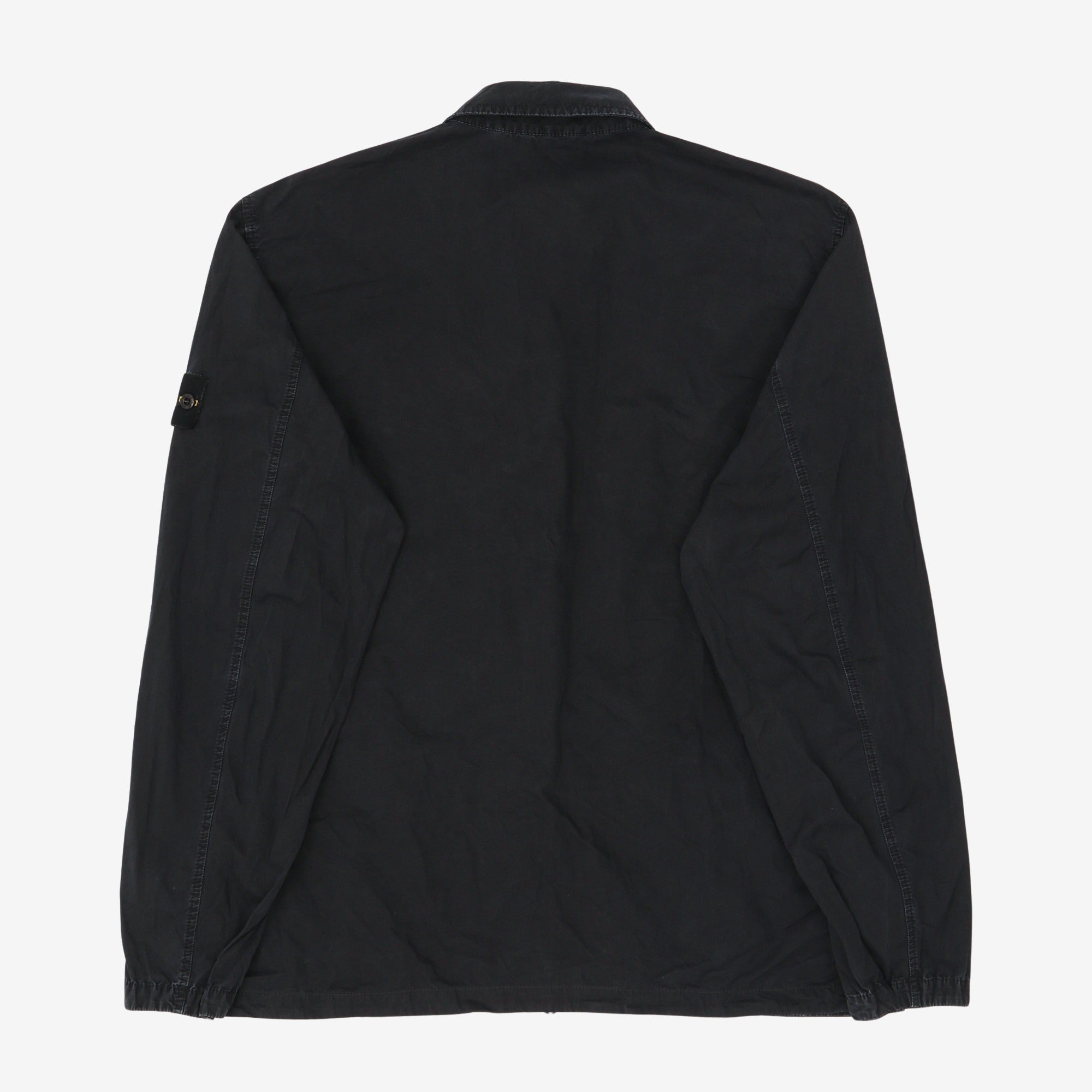 Flap Pocket Zip Up Overshirt