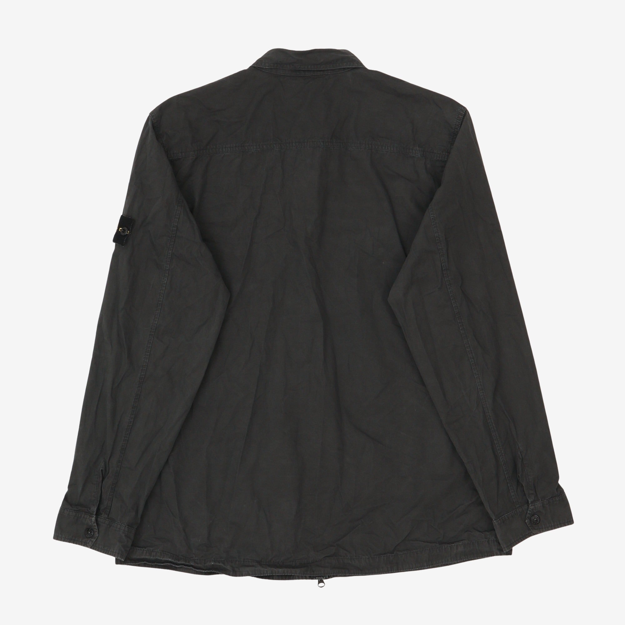 Snap Pocket Zip Up Overshirt