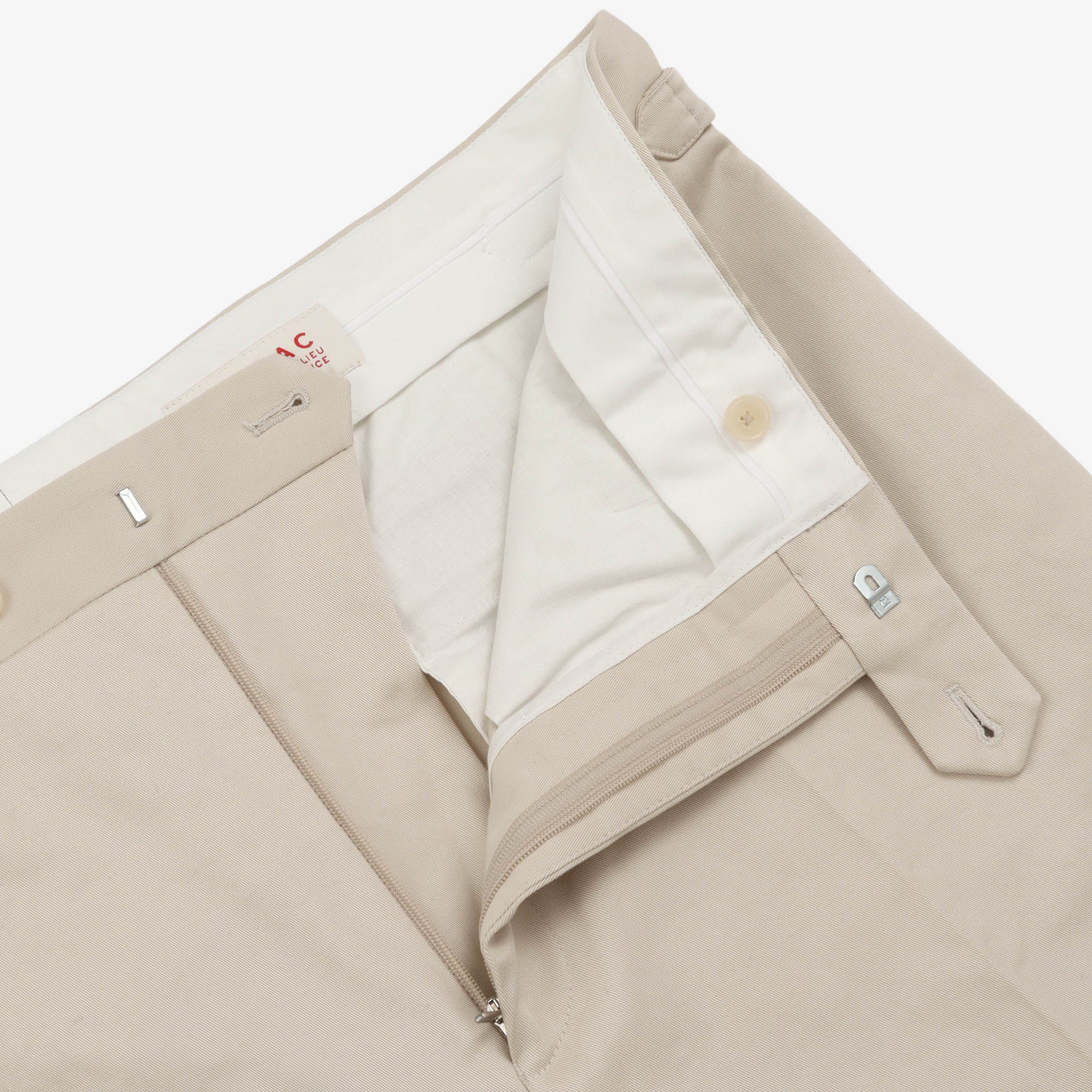 Cotton Twill Flat Front Trousers (40W X 30L)