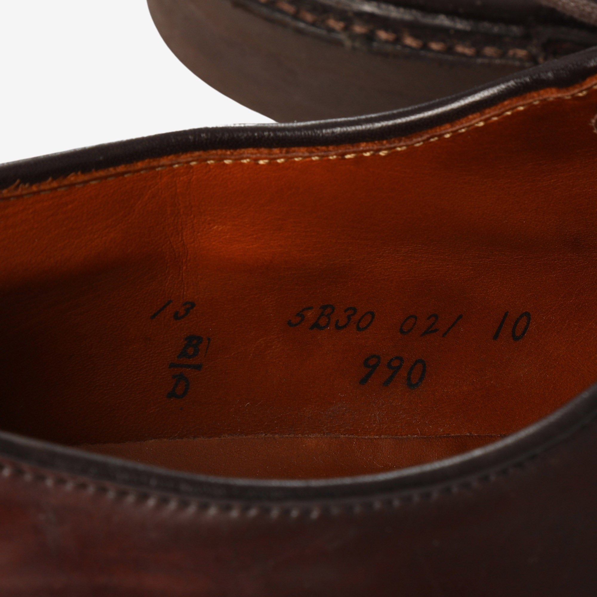 990 Cordovan Plain Toe Blucher