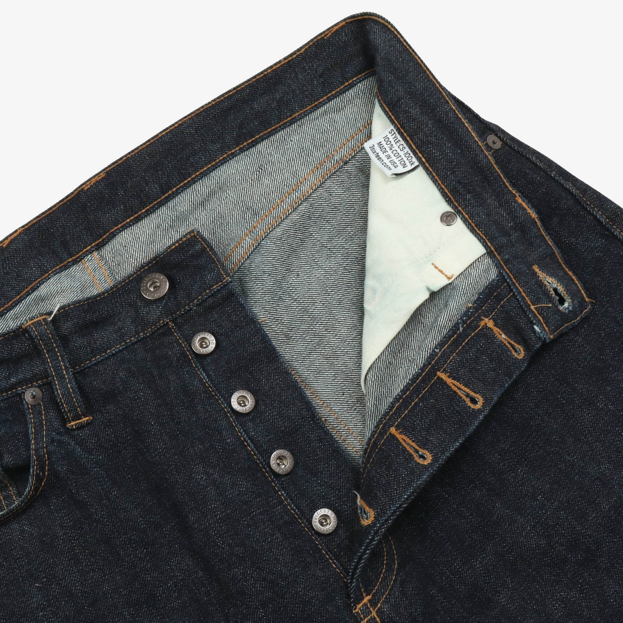 Lot CS-100XK Classic Straight Rinsed Denim