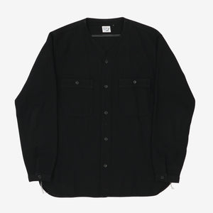 Wool Linen Baseball Shirt