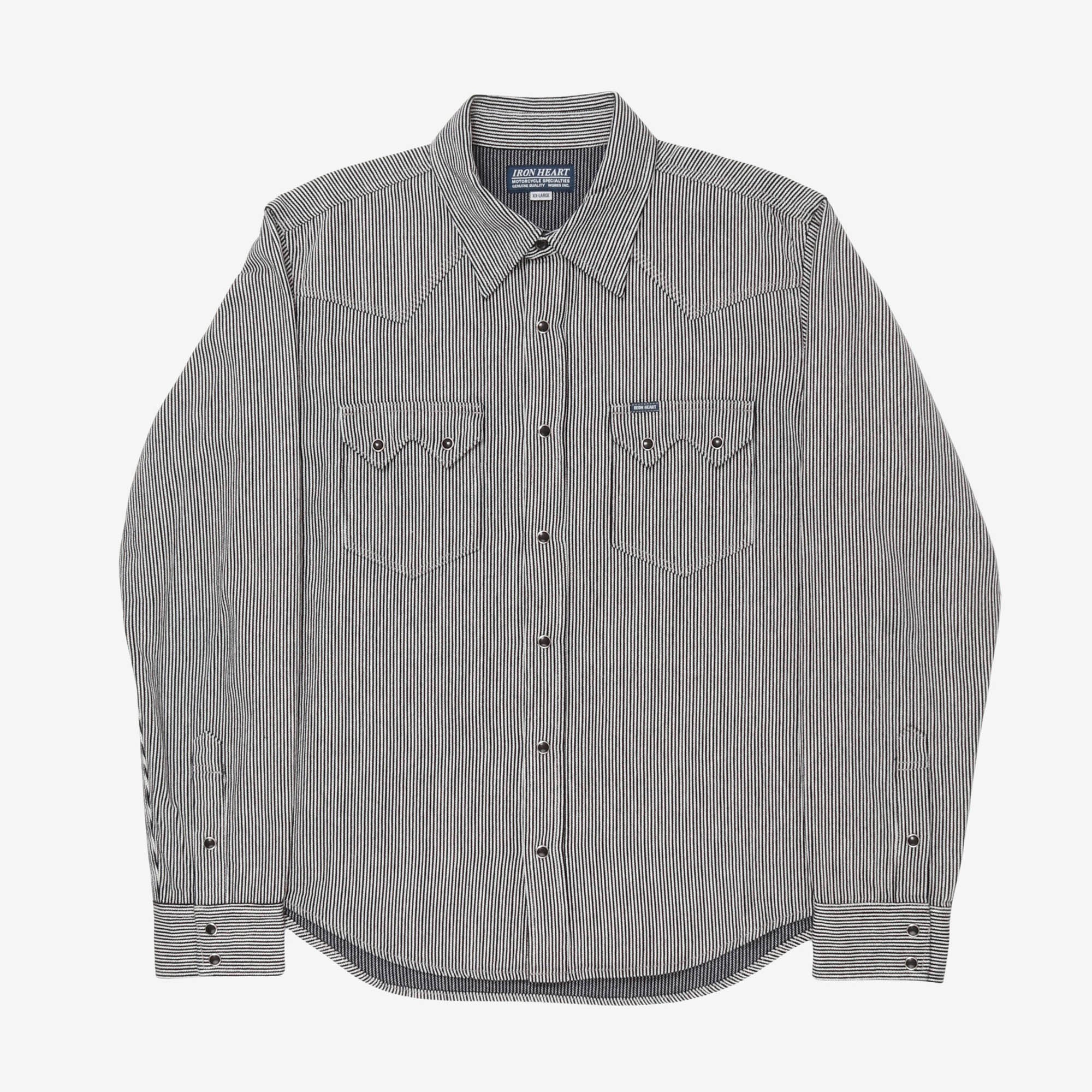 8oz HBT Striped Sawtooth Western Shirt