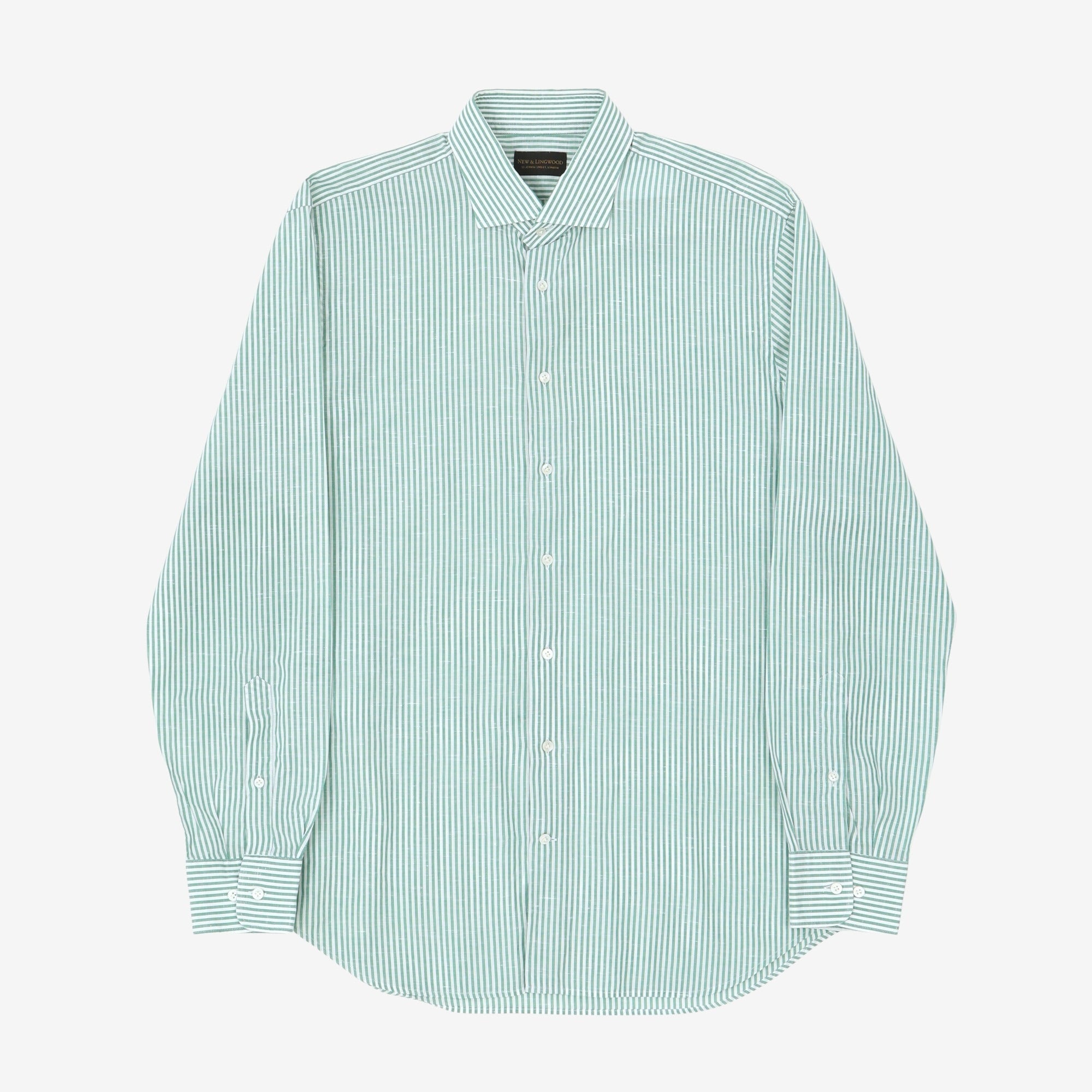 Cotton Linen Striped Shirt
