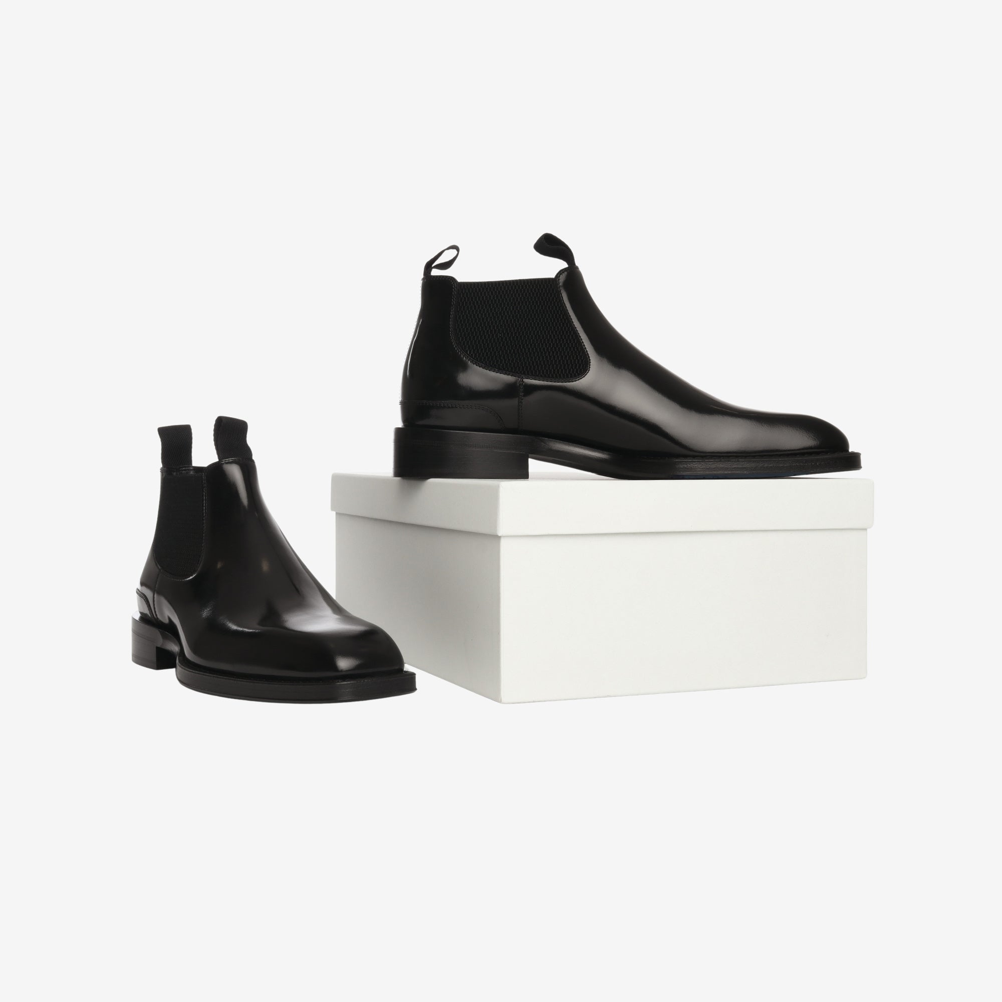 Square-Toe Chelsea Boots
