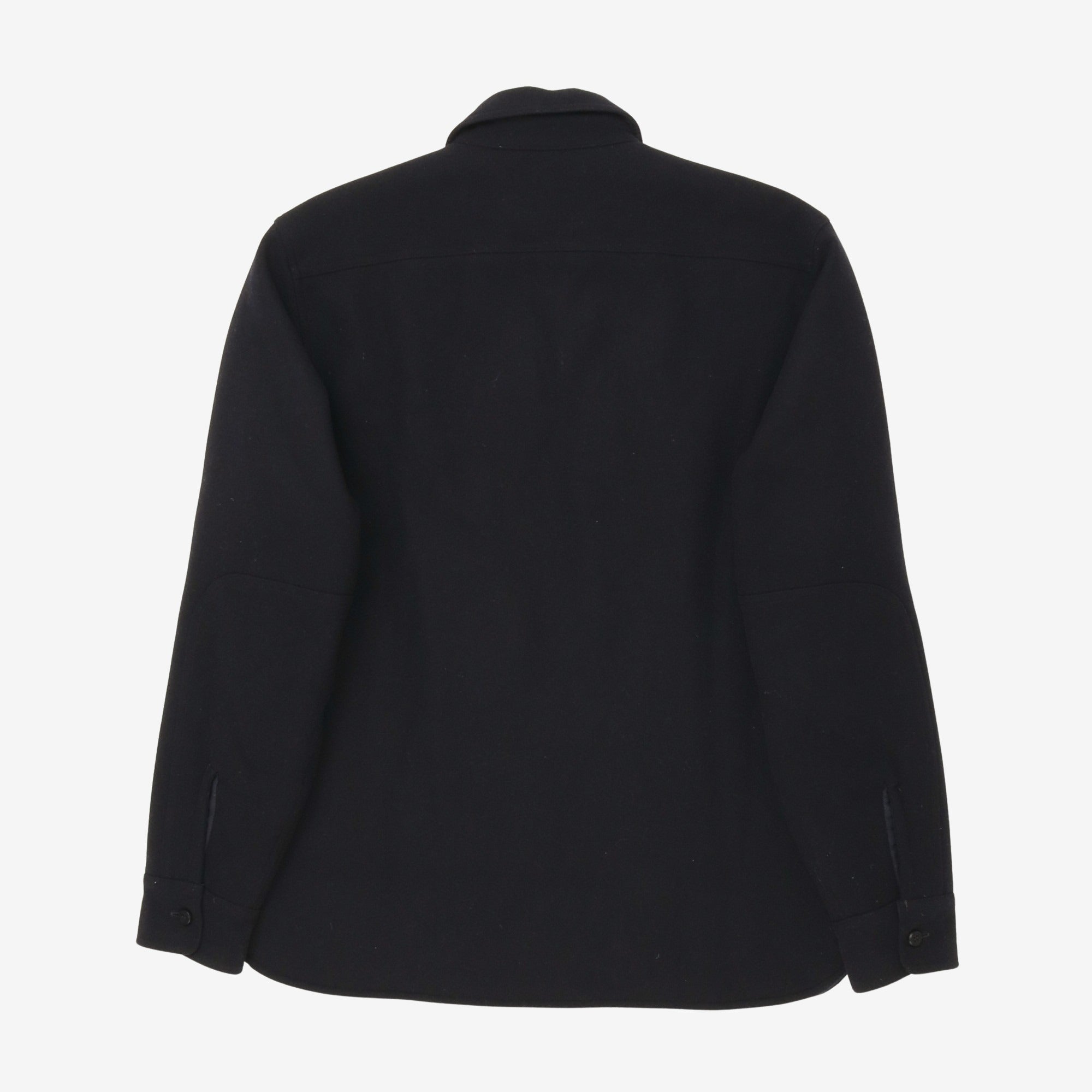 Quilted Wool Melton Overshirt