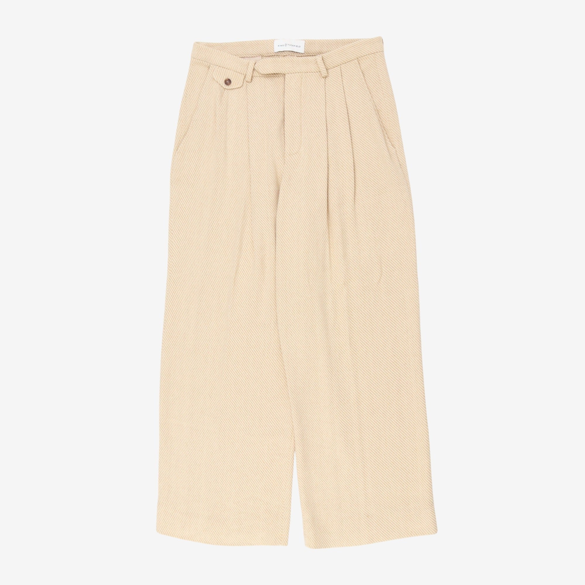 Pleated Wide Leg Trousers