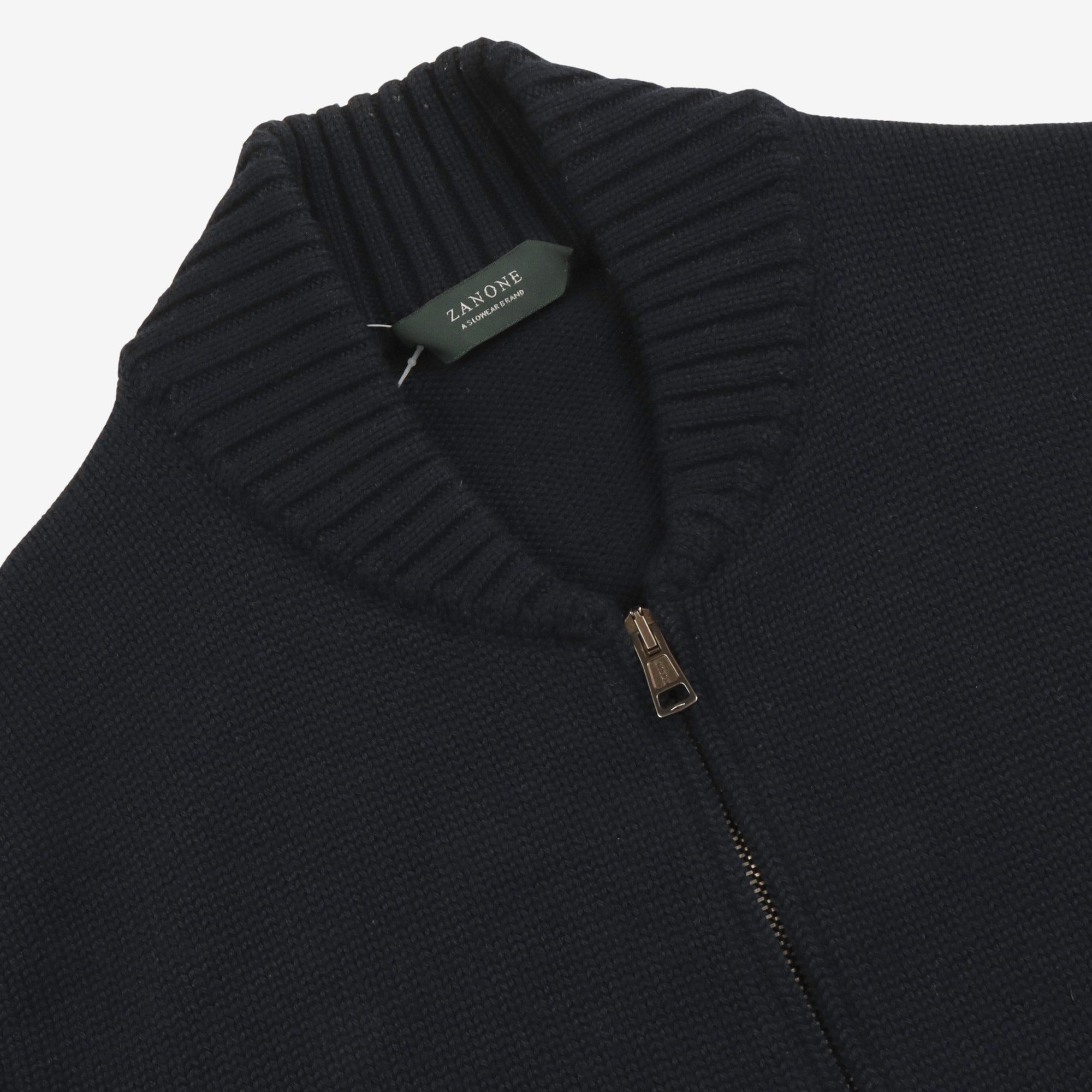 Wool Zip Cardigan