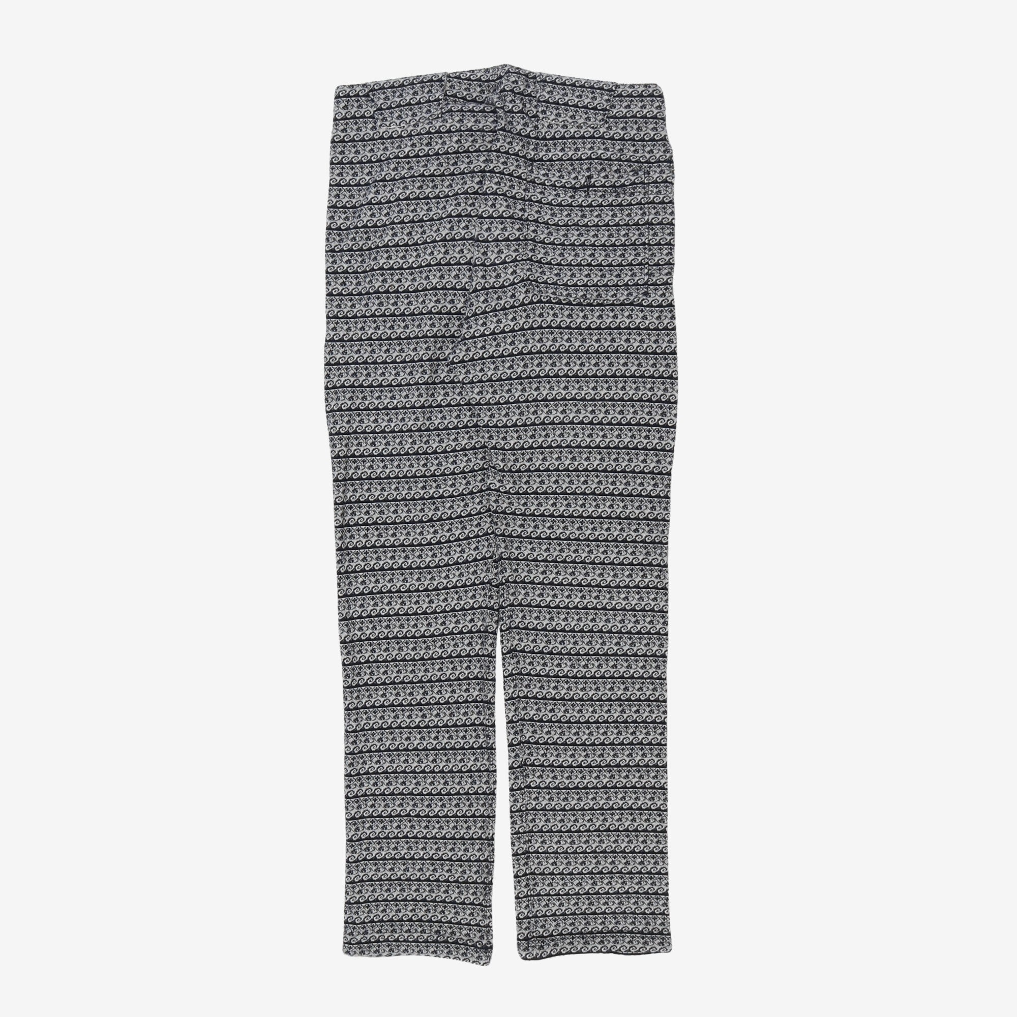 Patterned Drawstring Trousers