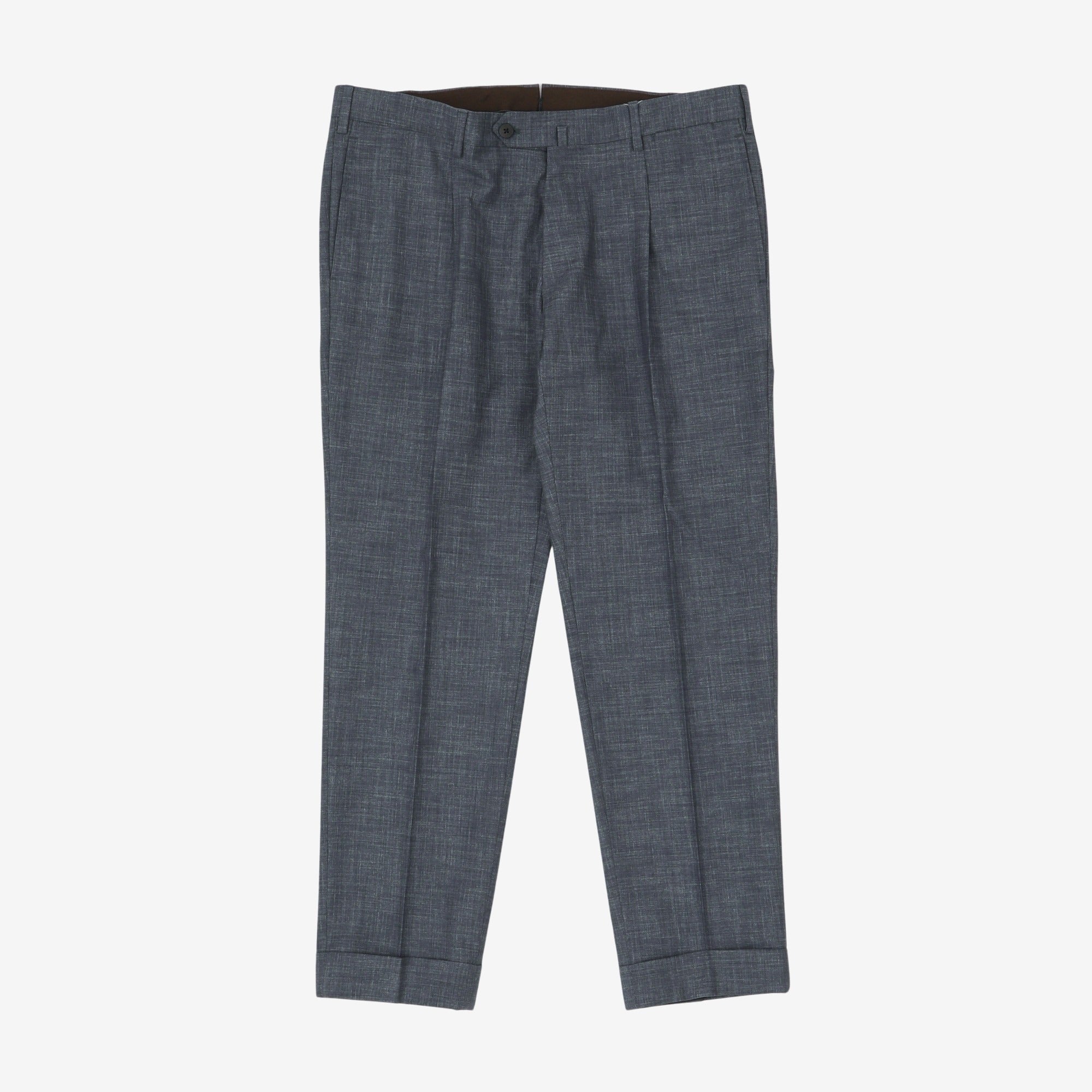 Pleated Wool Trouser (35W x 28.5L)