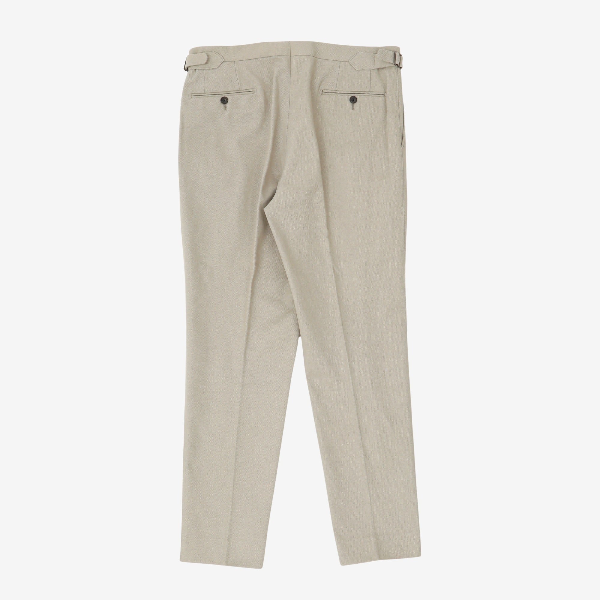 Pleated Wool Trousers