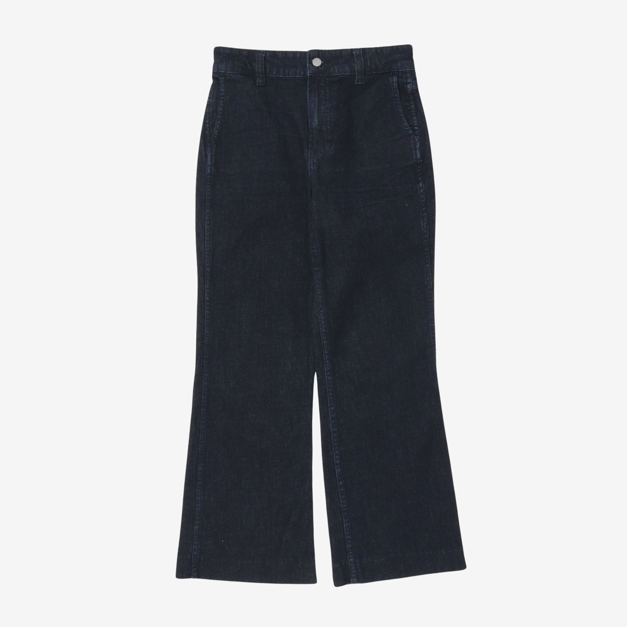 Wide Leg Denim Trousers