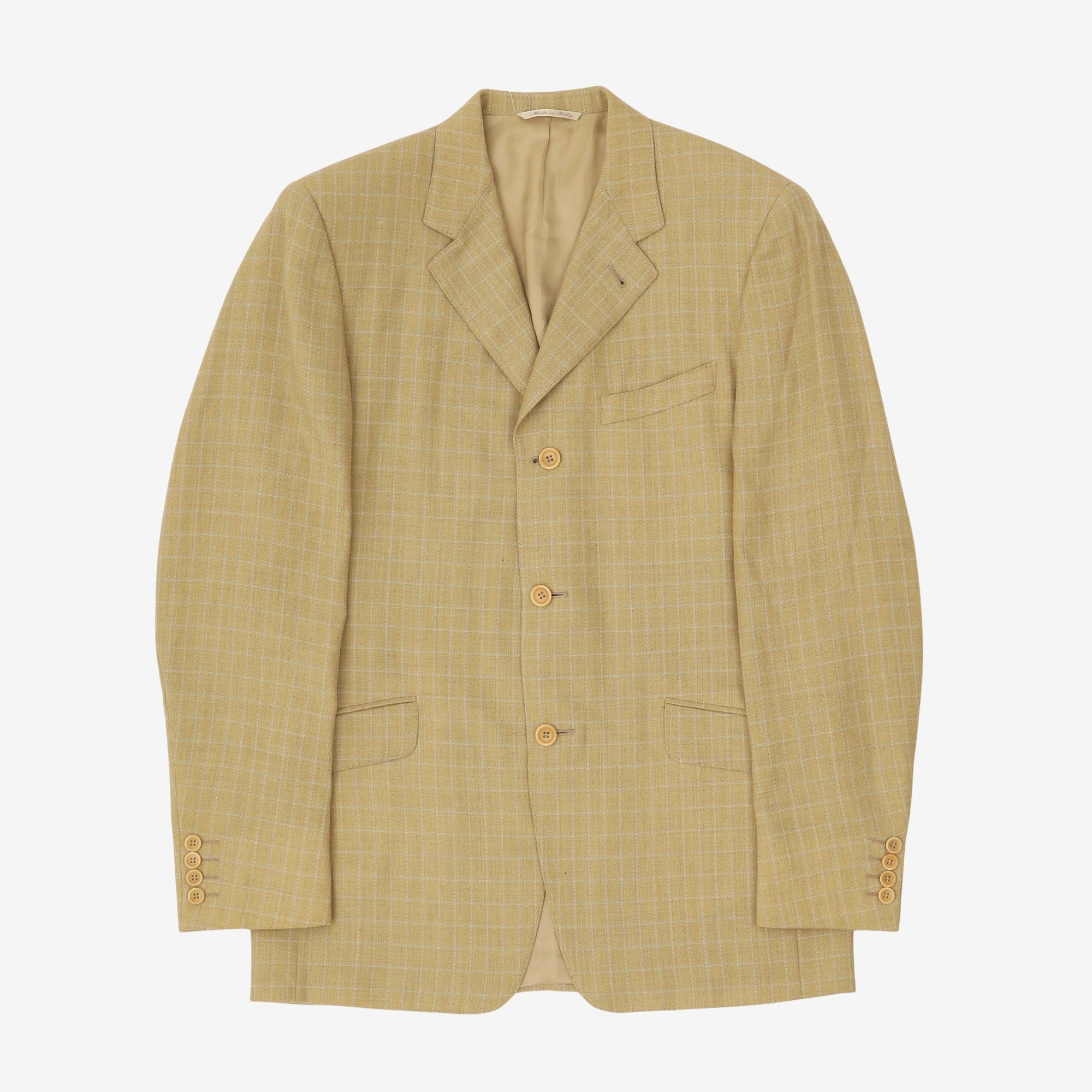 Wool Check Blazer