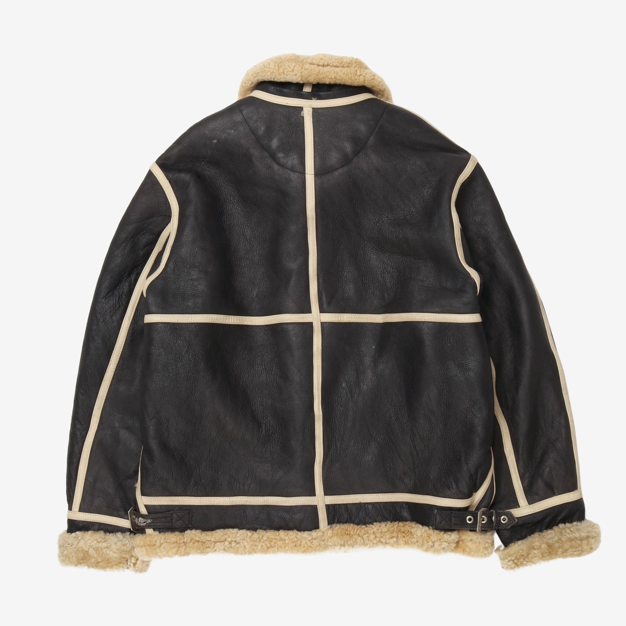 Shearling Leather Flight Jacket