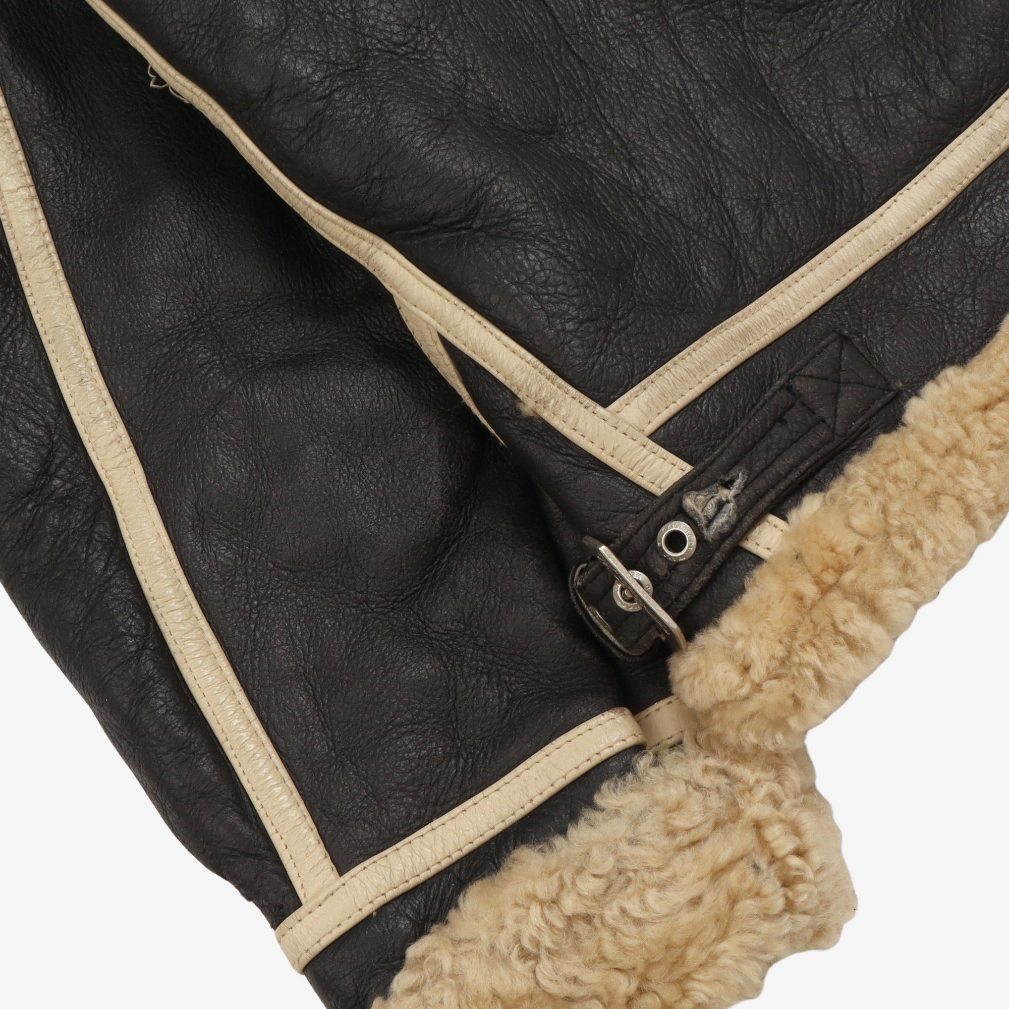 Shearling Leather Flight Jacket