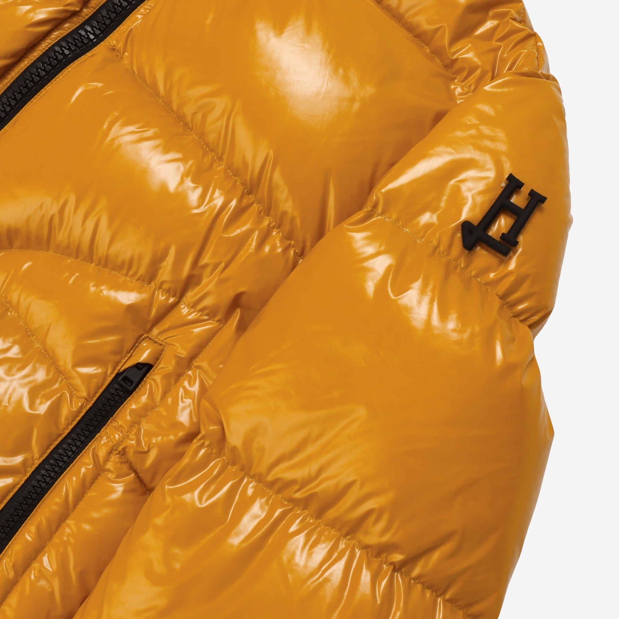 Logo Patch Padded Down Jacket