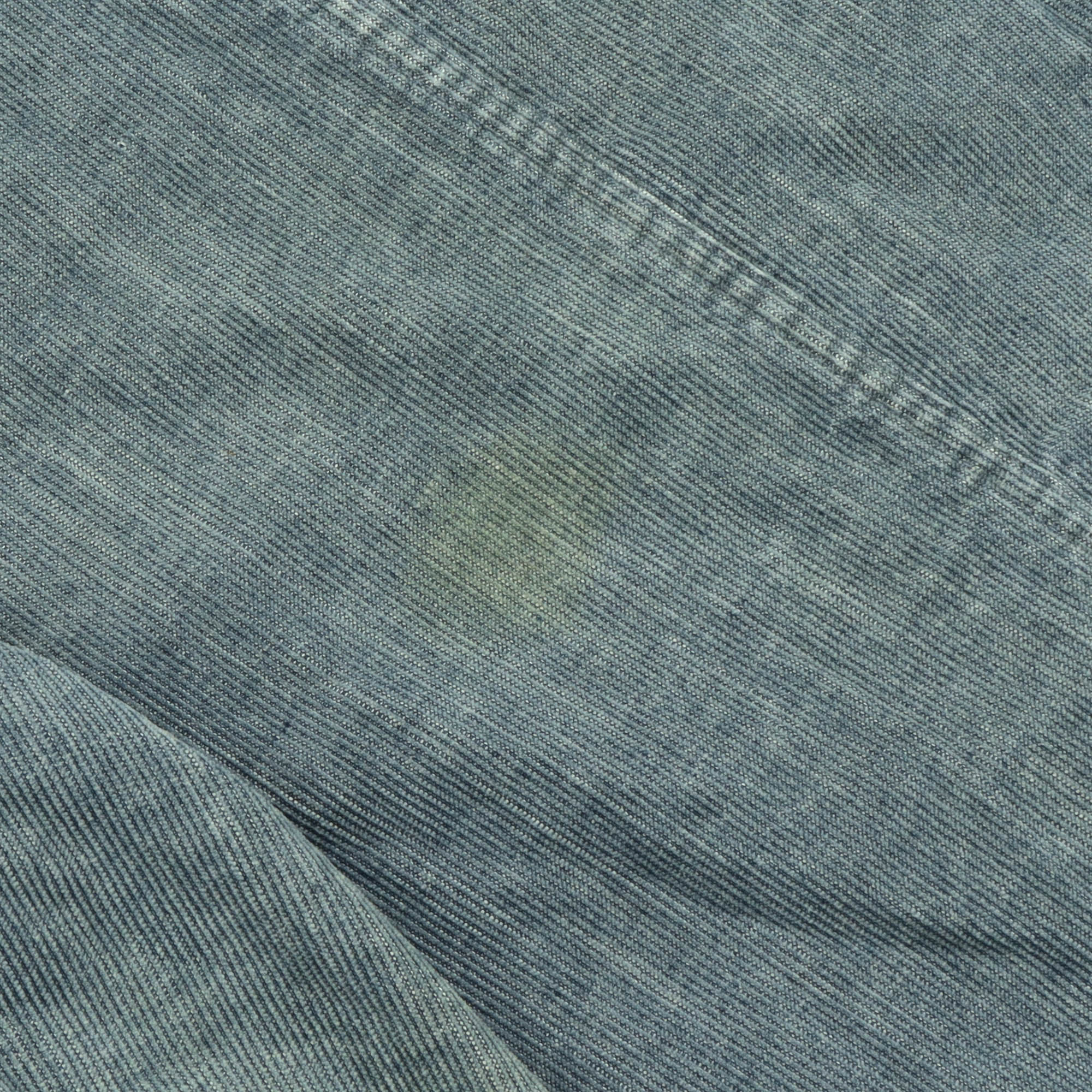 Distressed Shawl Collar Denim Coverall Jacket