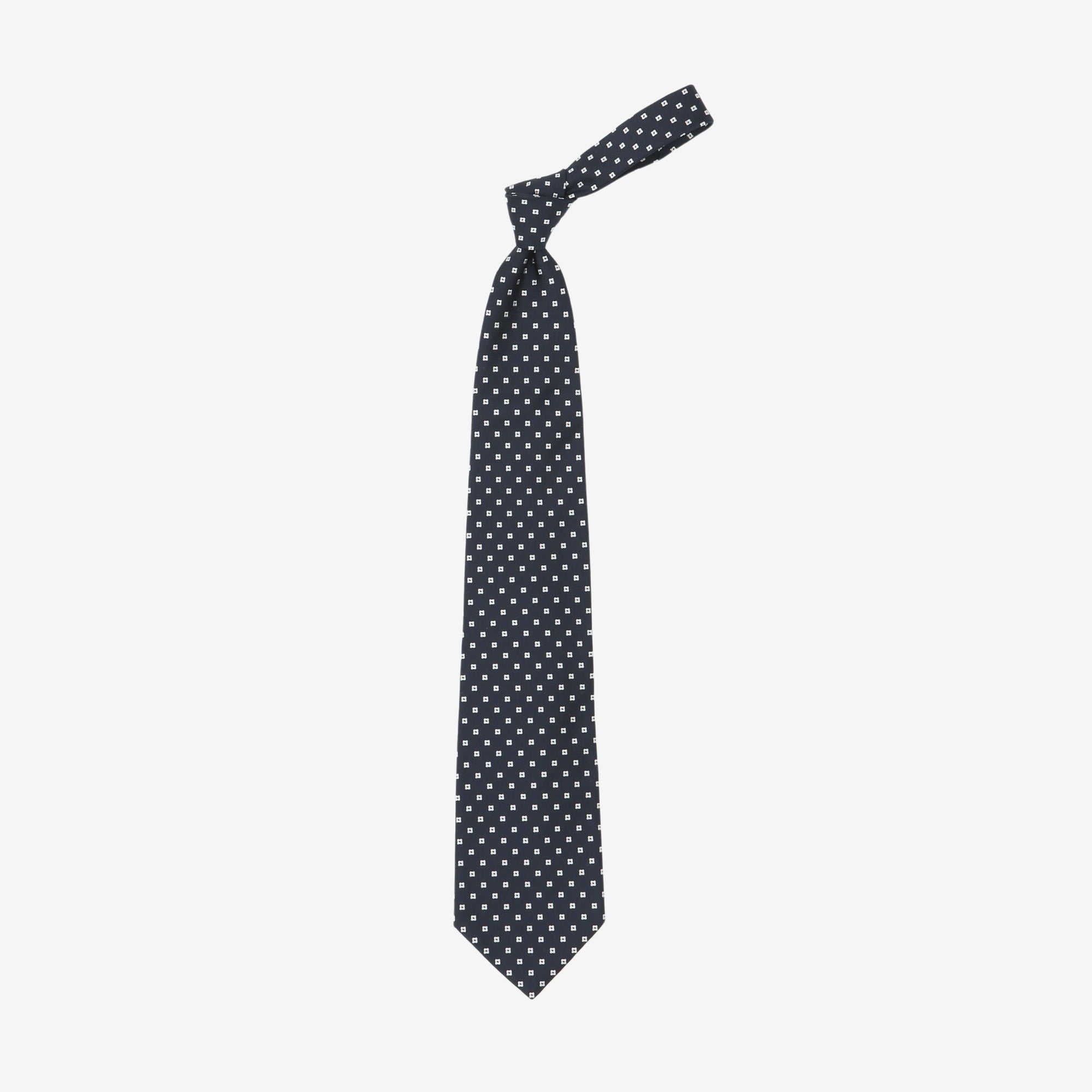 Geometric Pattern Silk Tie