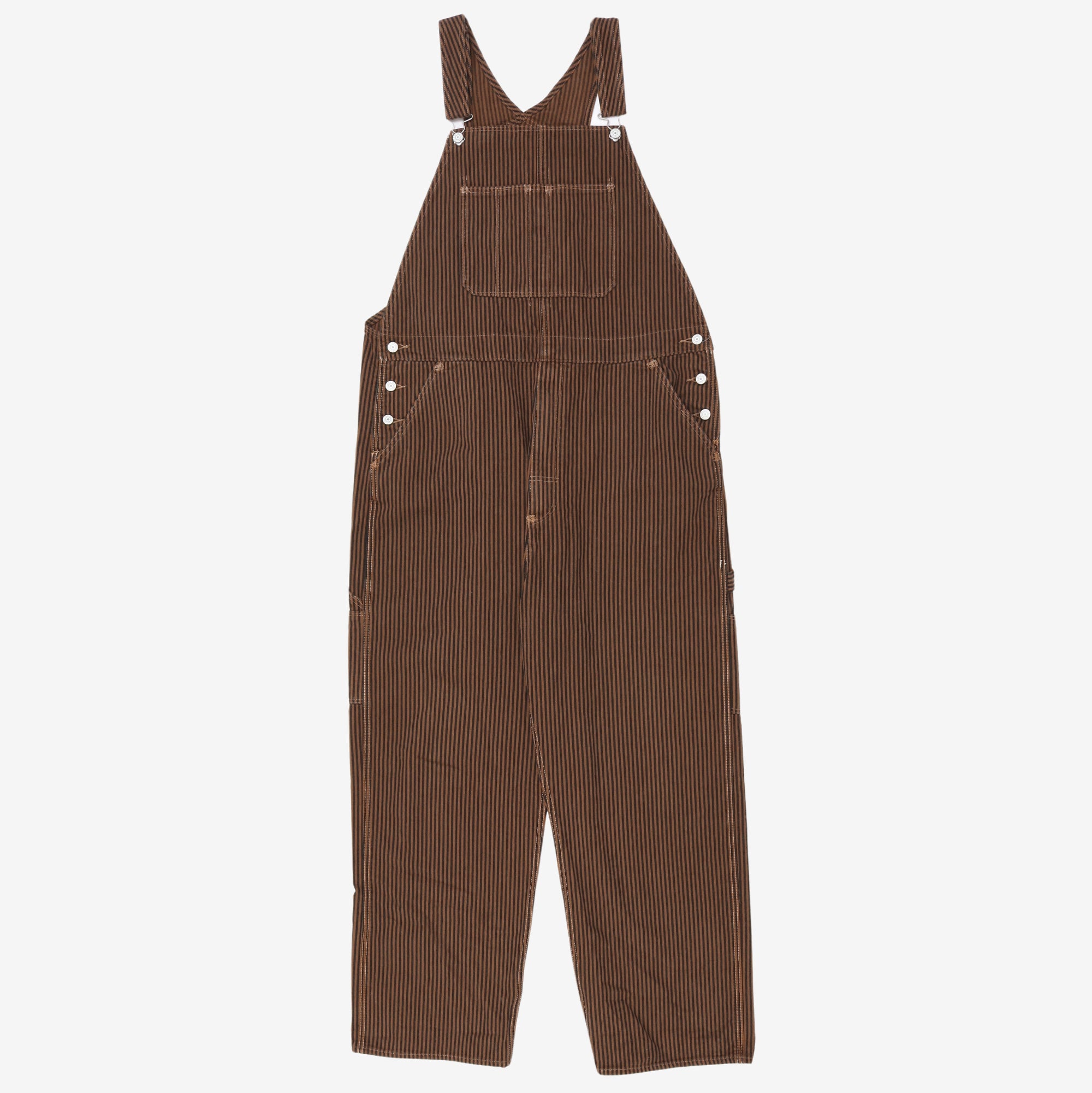 Red Hickory Stripe Overall