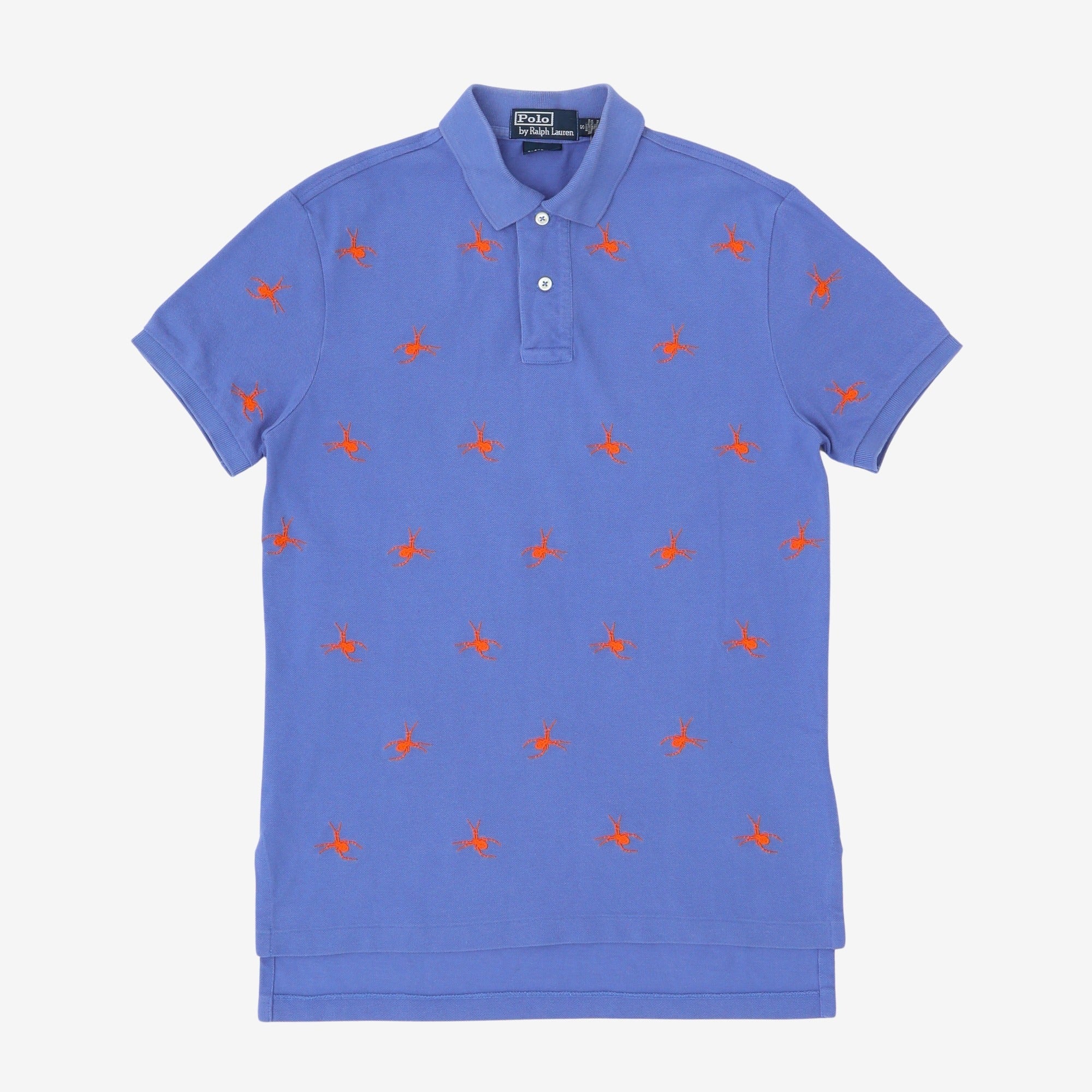 Spider Print Polo Shirt