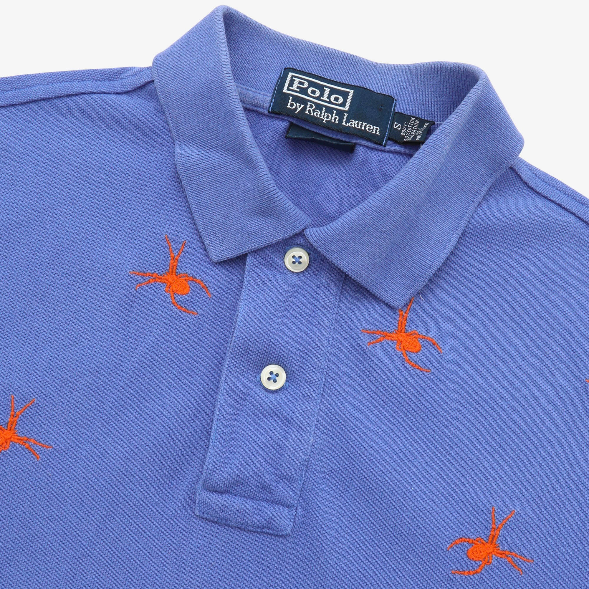 Spider Print Polo Shirt