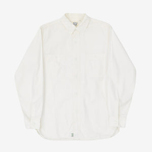 White Chambray Work Shirt