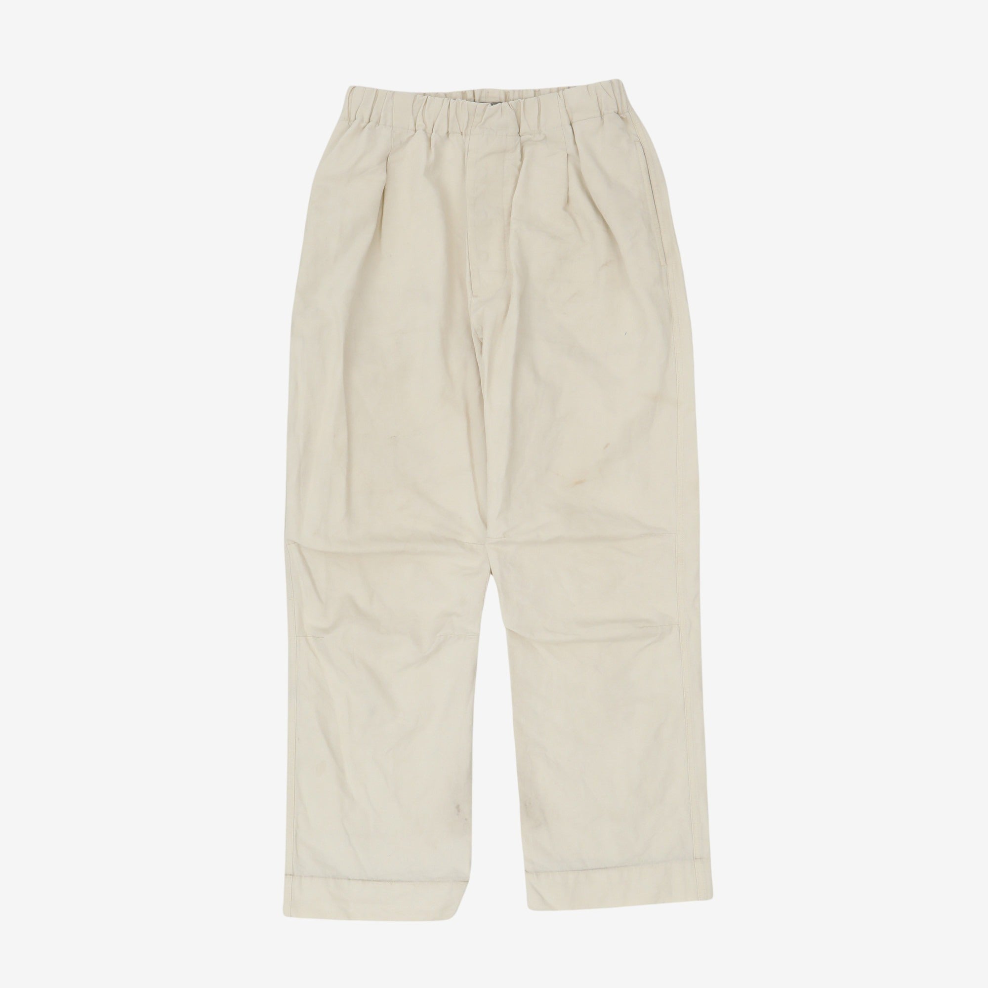 Linen Blend Pleated Easy Pants