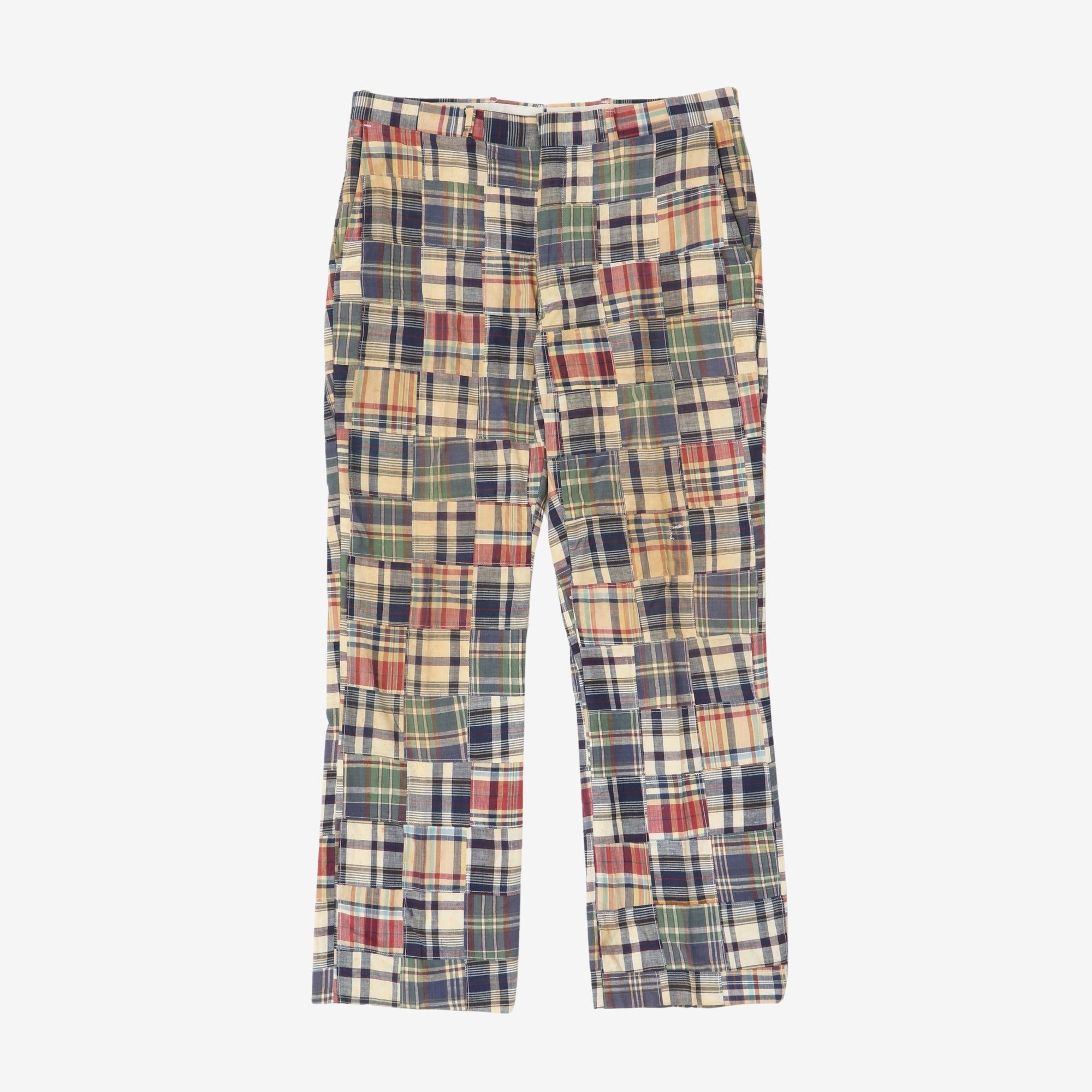 Hand Woven Checked Trousers