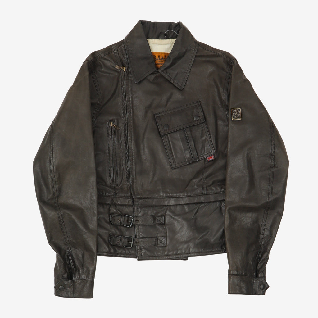 Belstaff Black Prince Leather Jacket Marrkt