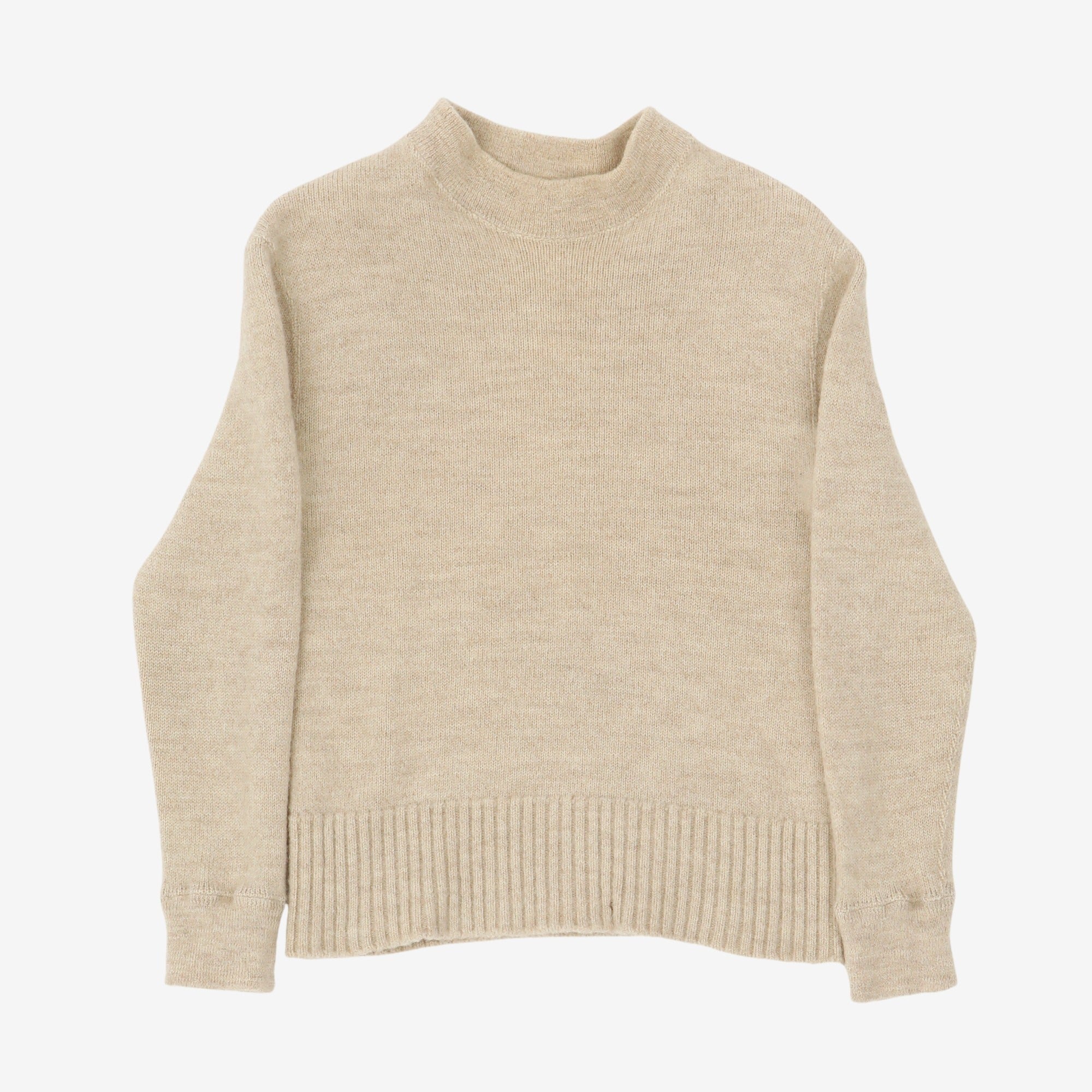 Wool Mock Neck Jumper