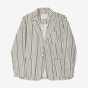 Cotton Striped Blazer