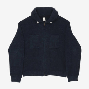 Shawll Collar Zip Cardigan