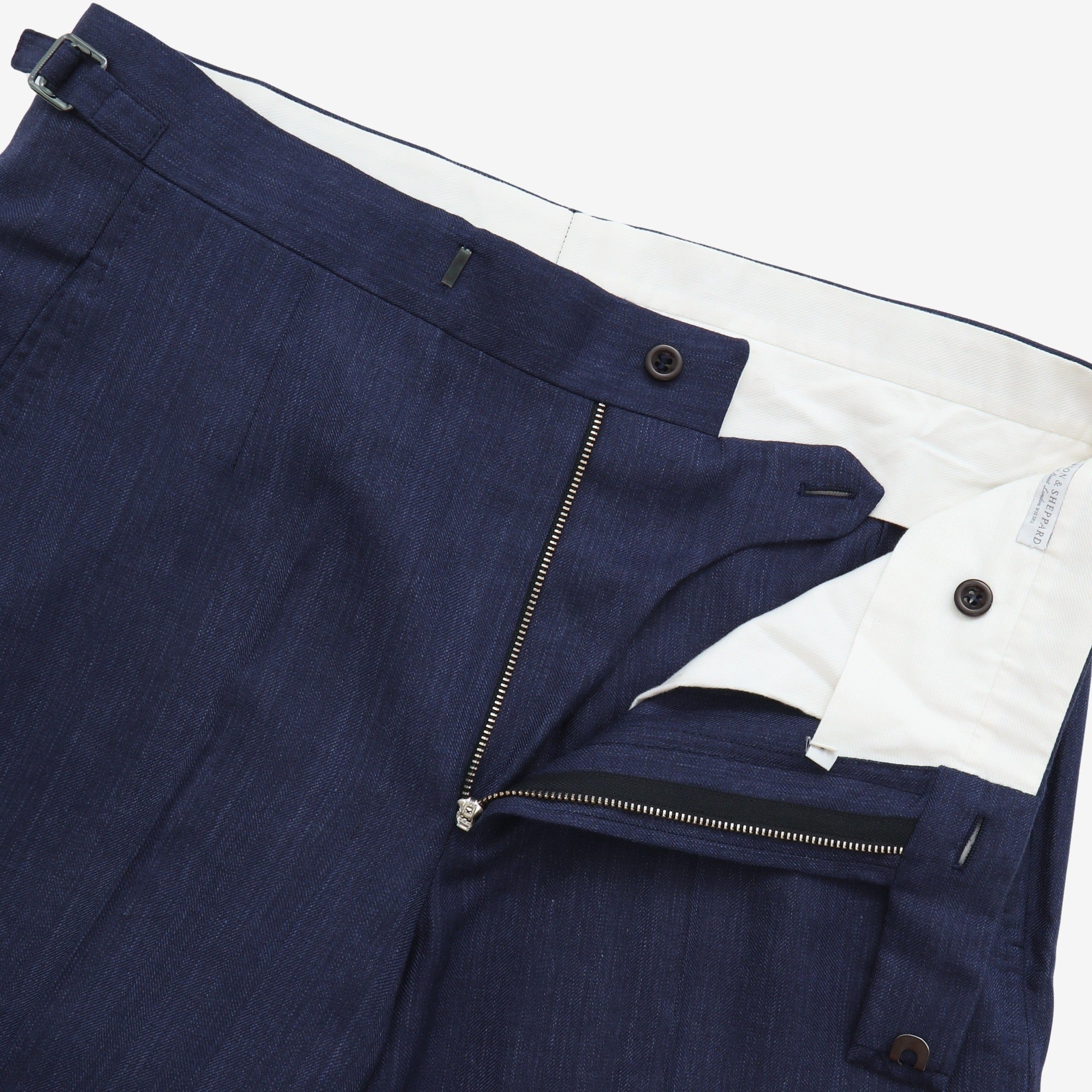 Silk Wool Blend Trousers