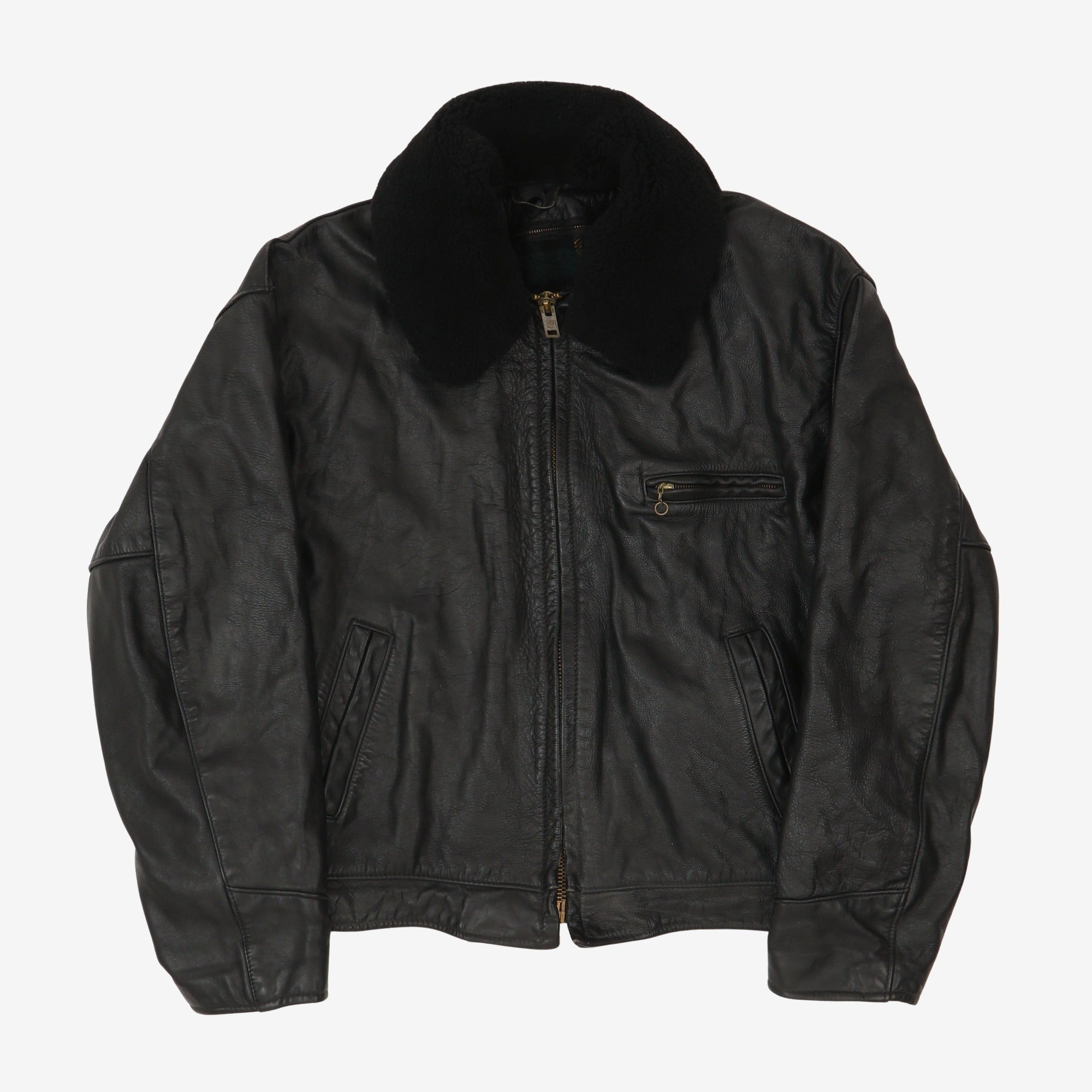 Vintage Leather Flight Jacket