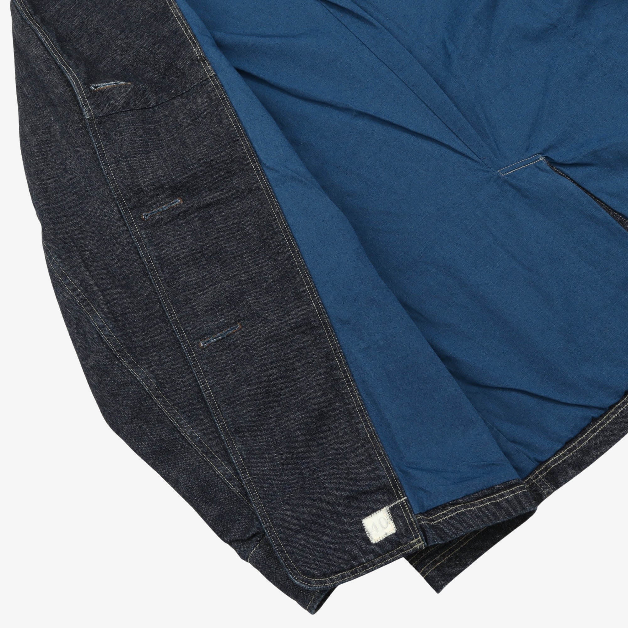 USN DB Shawl Collar Denim Coat