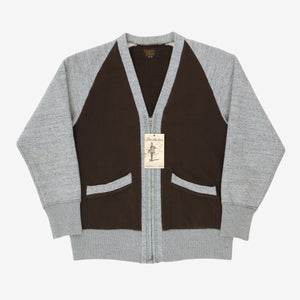 Power Wear Two Tone Zip Front Cardigan